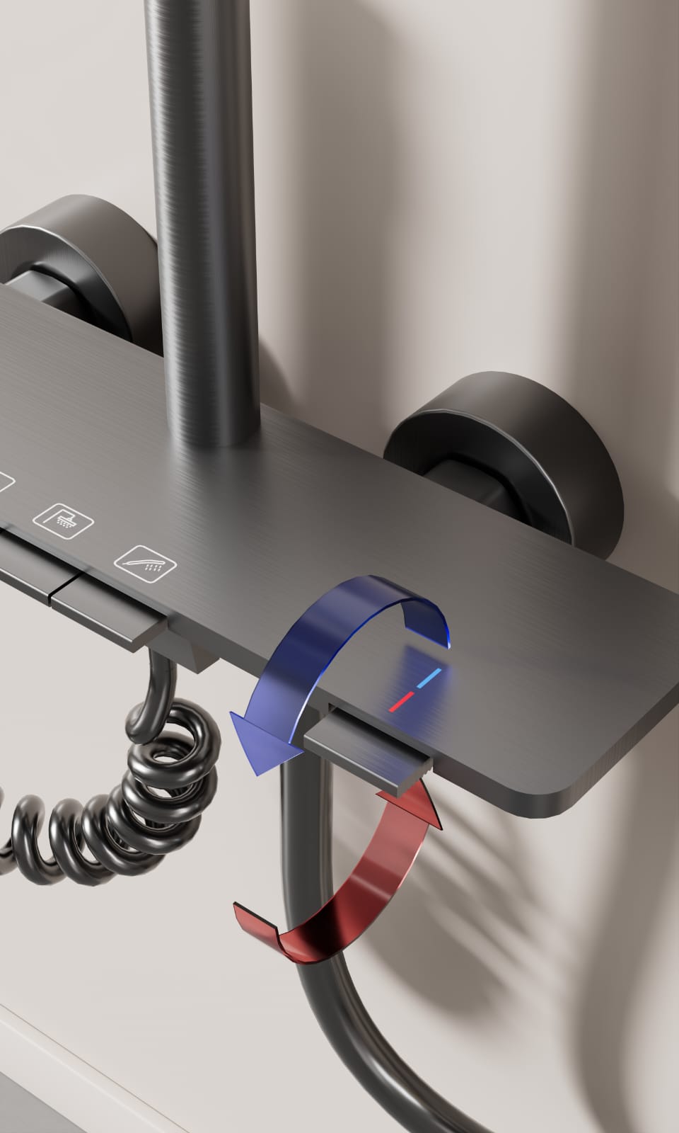 Dijital Akıllı Duş Seti Duş Seti Model 8805