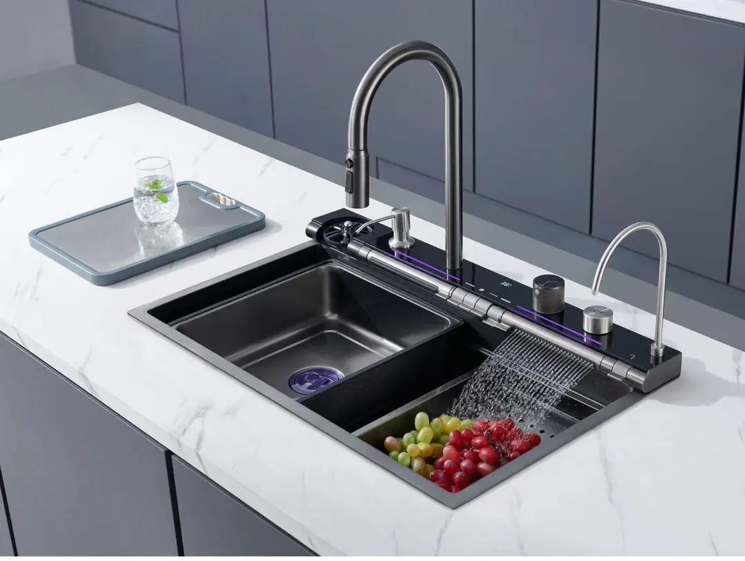 Akıllı Mutfak Evyesi, Teknolojik, Akıllı, Şelaleli Eviye Seti