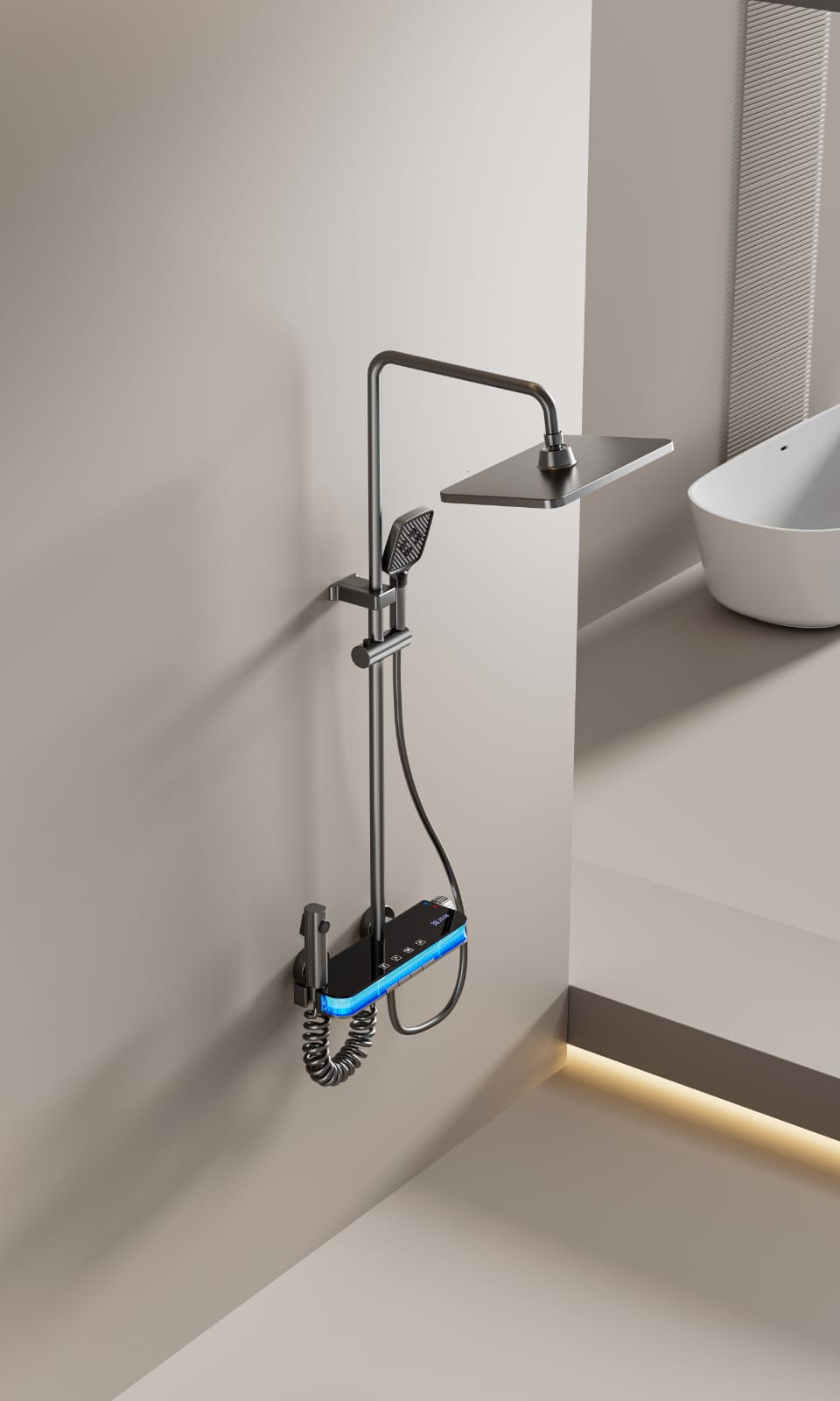 Dijital Akıllı Duş Seti Duş Seti Model 4230