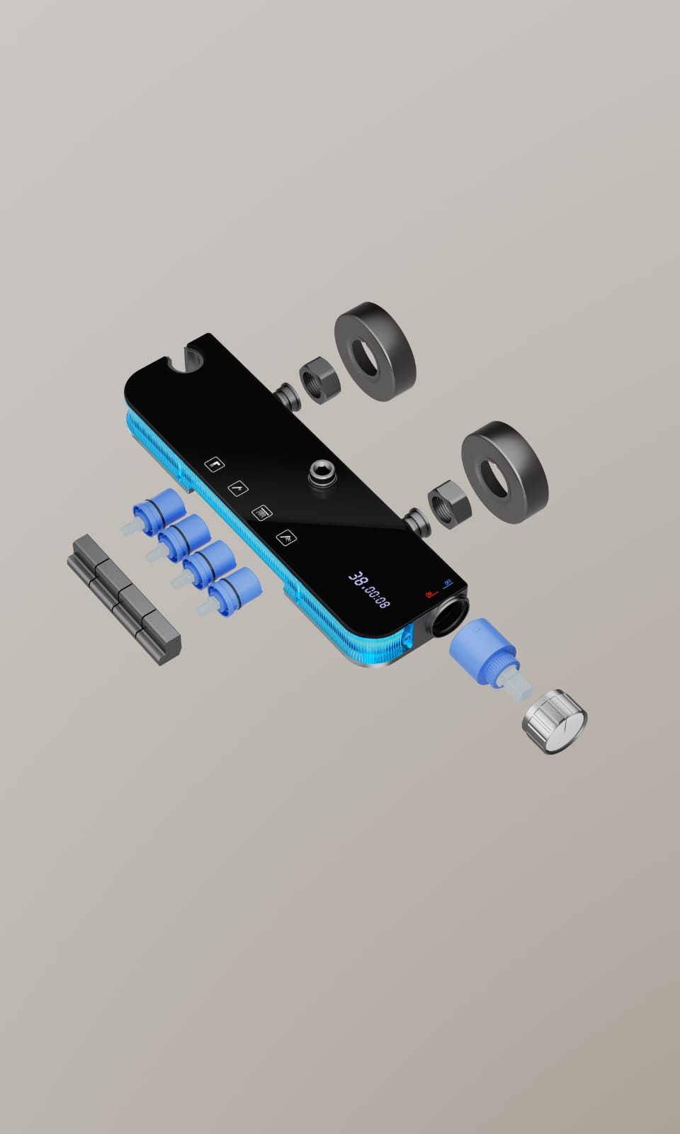 Dijital Akıllı Duş Seti Duş Seti Model 4230